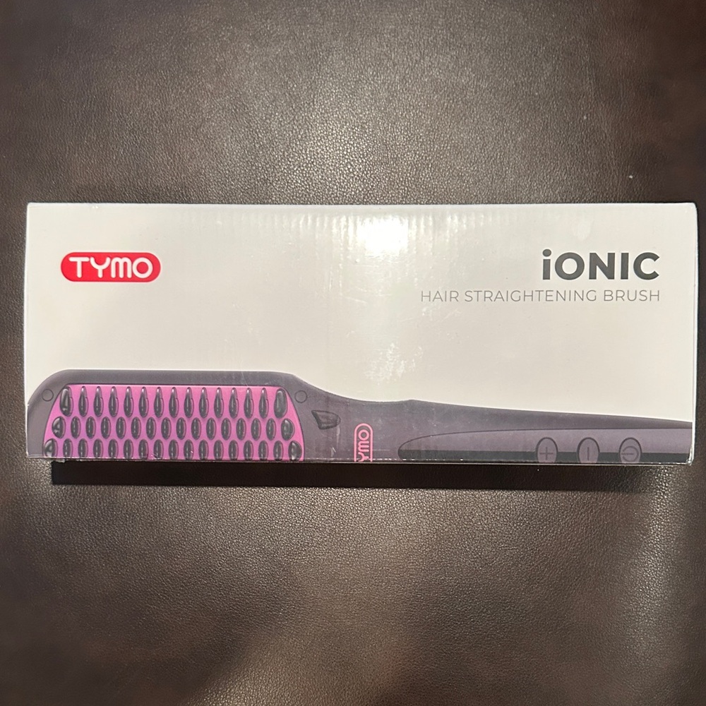 TYMO Ionic Hair Straightening Brush - Pink and Black